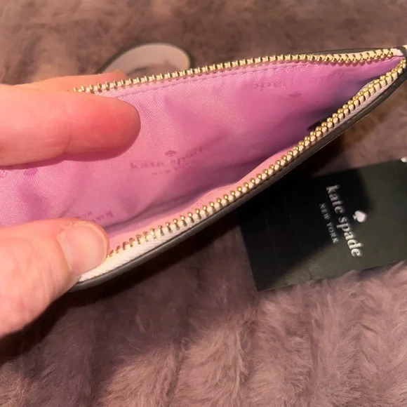 Kate Spade Cream Wristlet with Heart Accents - Picture 5 of 5